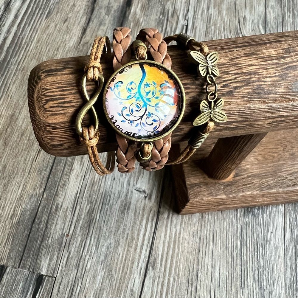 Adjustable linked bracelet - Picture 5 of 6